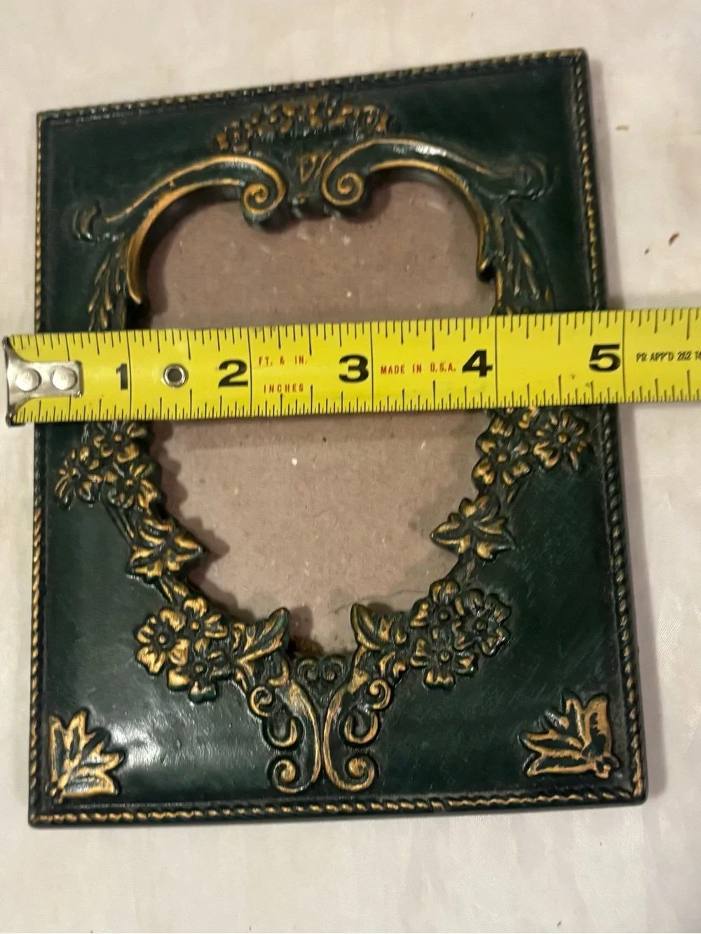 Ornate Green and Gold Decorative Photo Frame - Classic Home Accents